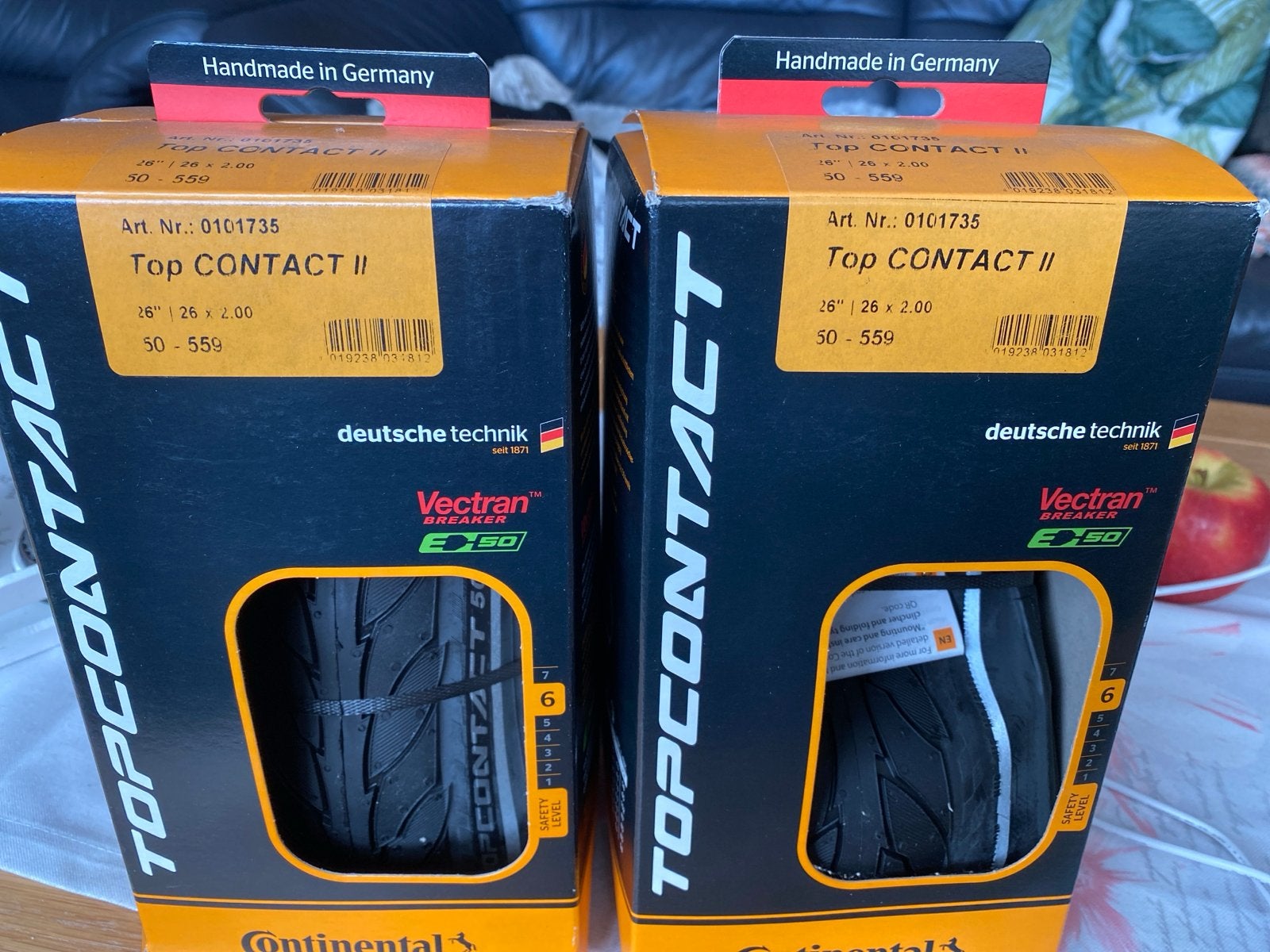 Continental Top CONTACT II fietsbanden 26 inch (2 stuks), Fietsen en Brommers, Fietsonderdelen, Band, Nieuw, Ophalen of Verzenden