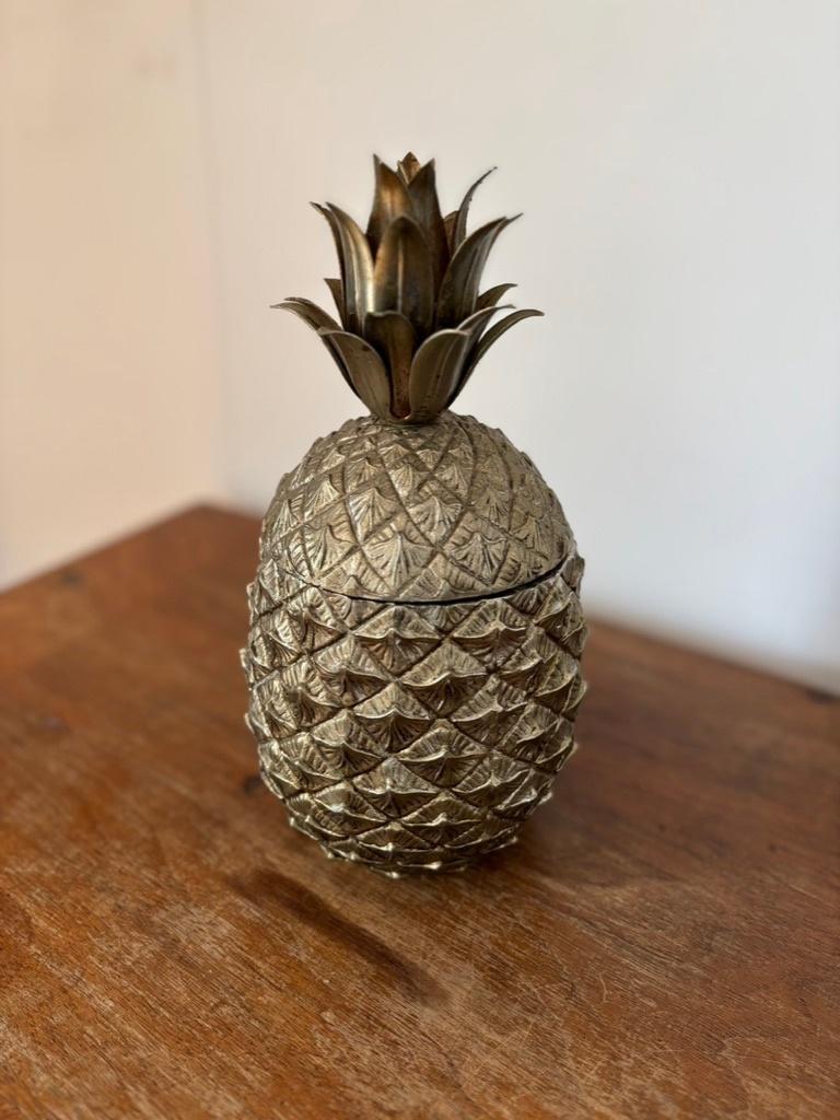 Vintage Mauro Manetti Ananas IJsemmer Goudkleurig  '60/'70, Ophalen of Verzenden