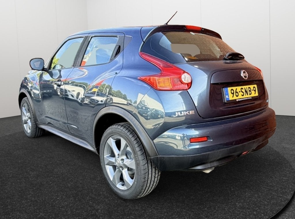 Nissan Juke 1.6 Acenta Eco 1e eigenaar Nieuwe banden en remm, Auto's, Nissan, Stof, 4 cilinders, Blauw, 49 €/maand