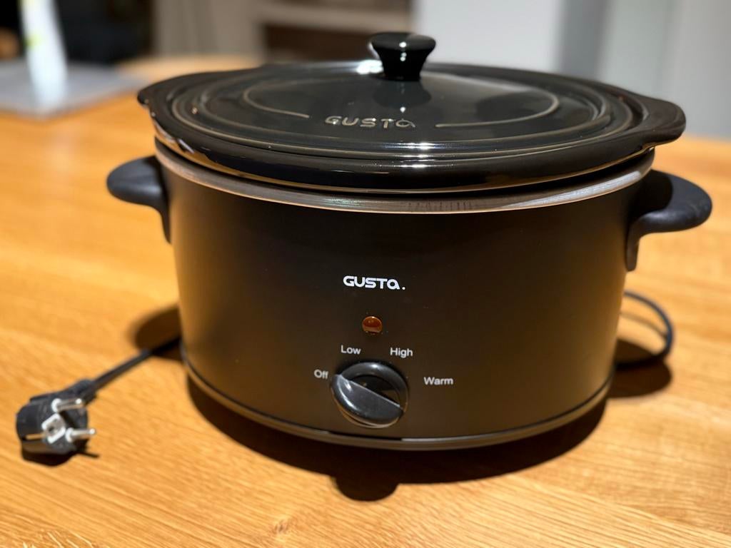 Gusta Slowcooker 3,5L - Zo goed als nieuw, Witgoed en Apparatuur, Slowcookers, Ophalen, Zo goed als nieuw