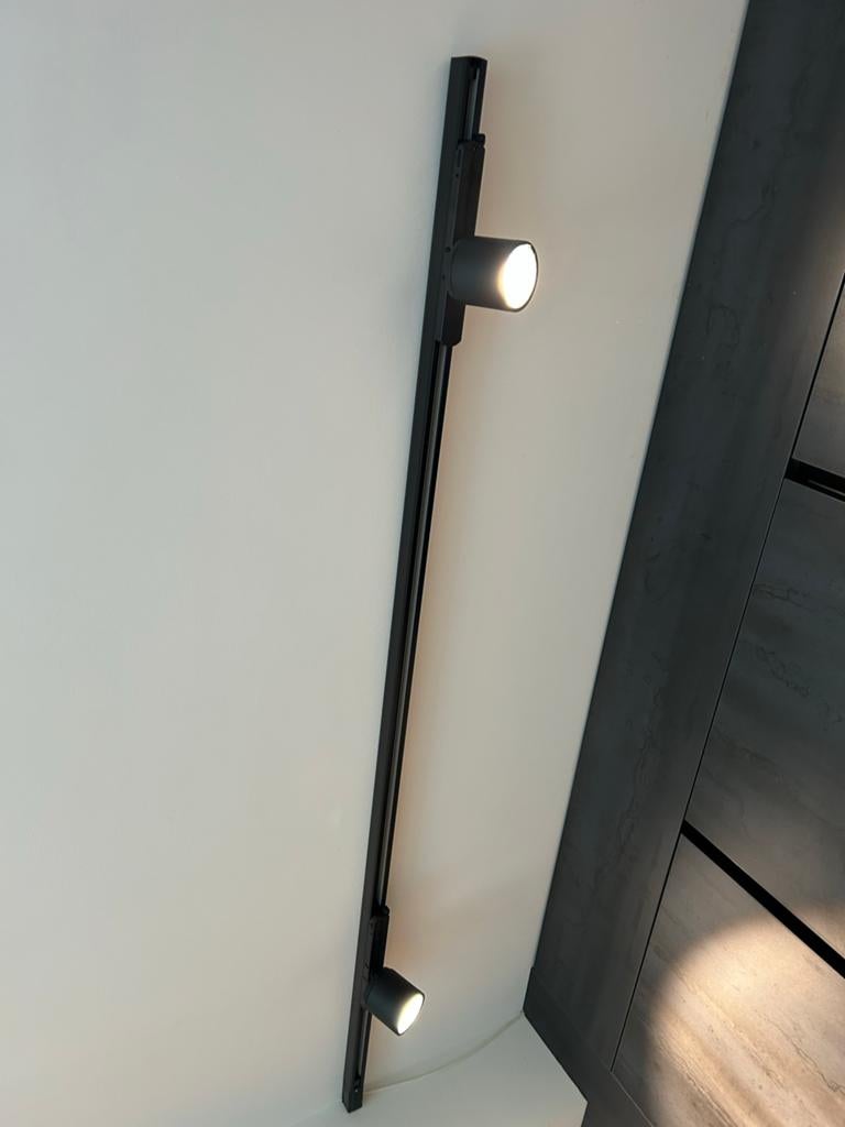 Moderne LED Plafondspot - Zwart, Verstelbaar, Metaal of Aluminium, Ophalen of Verzenden, Zo goed als nieuw, Led