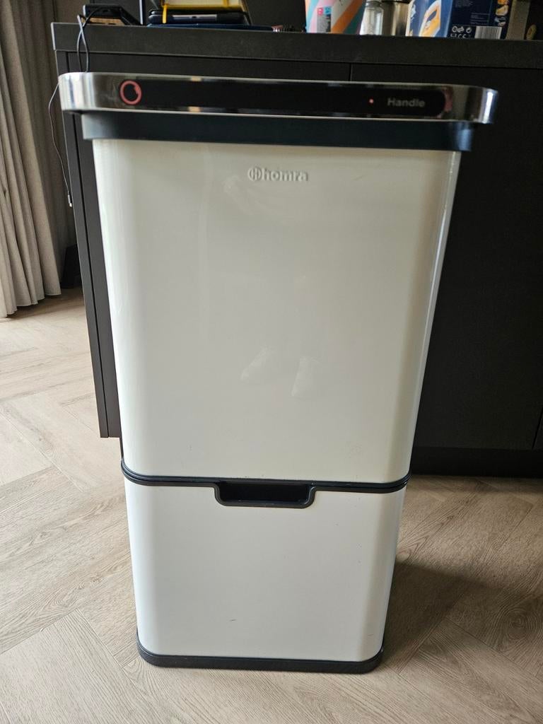 Homra Sensor Prullenbak 72L - 3 Compartimenten, 40 liter of meer, Verzenden, Zo goed als nieuw, Metaal