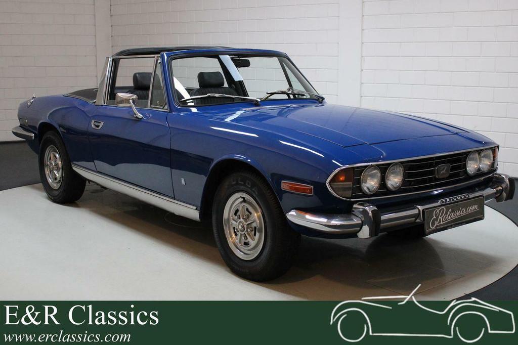 Triumph Stag | uitgebreid gerestaureerd | overdrive | 1975, Achterwielaandrijving, Zwart, Triumph, Bedrijf