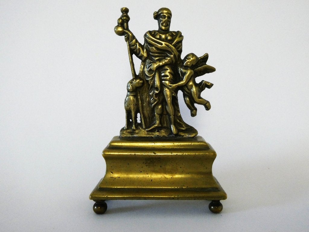 Beeld Sint Rochus Pestheilige Patroon Heilige van de honden, Ophalen of Verzenden