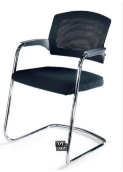 Vergaderstoel Sledestoel Sitag EL100, Gebruikt, Zwart, Ophalen of Verzenden, Stof