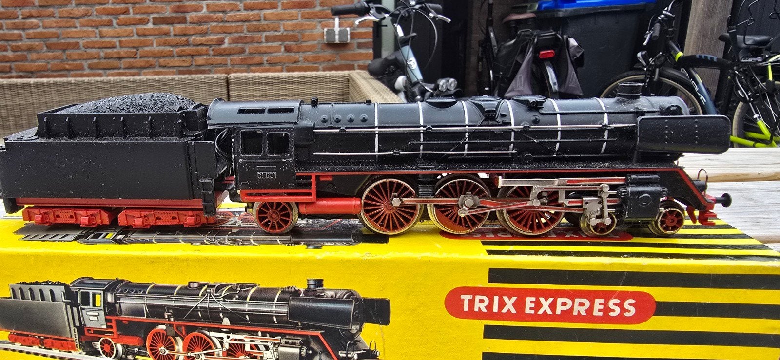 trix express br01 stoomlok met zilveren ketelringen ovp, Gebruikt, Trix, Ophalen of Verzenden, Gelijkstroom