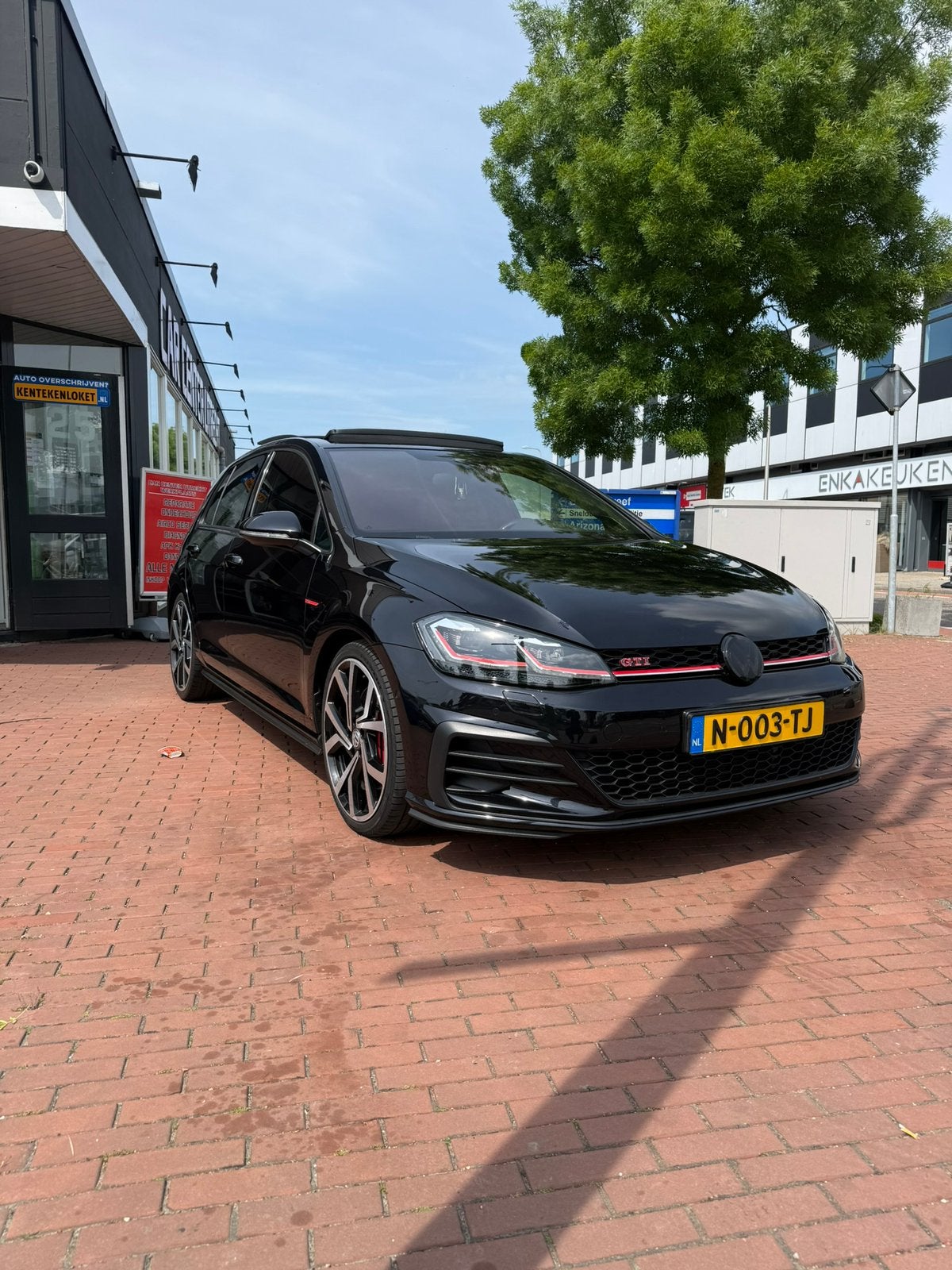 Volkswagen Golf 7,5 gti performance 2019 zwart, Auto's, 1345 kg, 4 cilinders, 1984 cc, Zwart