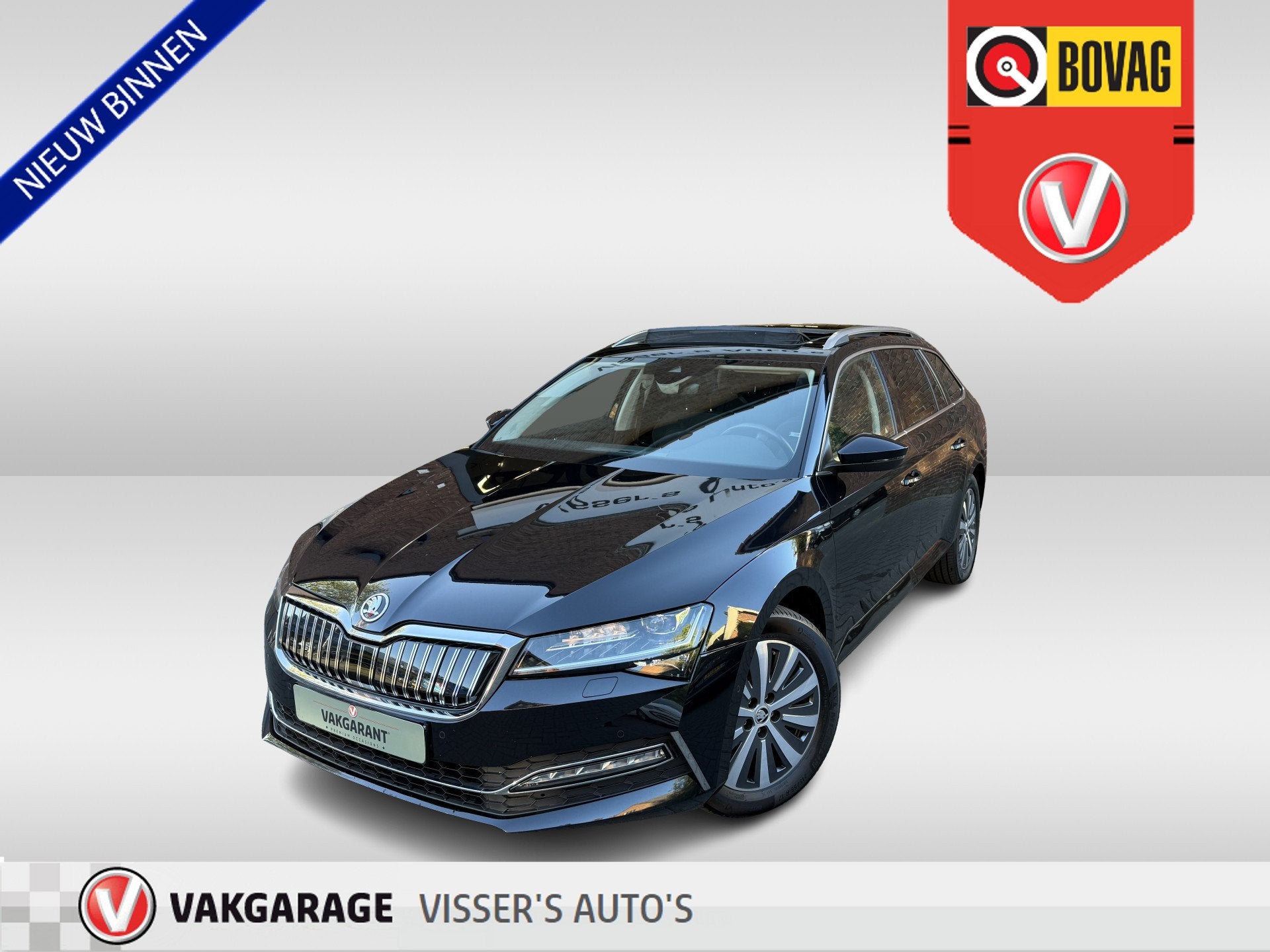 Skoda Superb Combi 1.4 TSI iV Business Edition Plus | stoelv, Gebruikt, Euro 6, 4 cilinders, Zwart