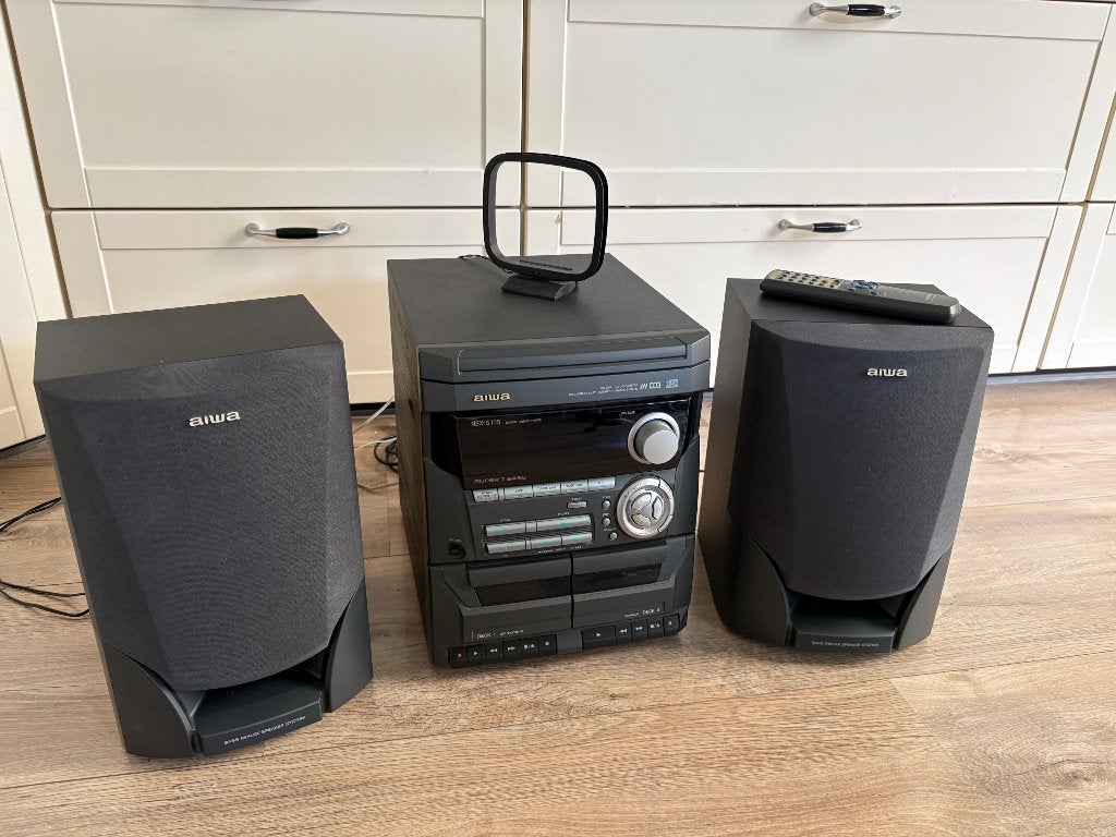 Vintage Aiwa NSX-S116 stereoset met CD, Cassette en Radio, Gebruikt, Tuner of Radio, Microset, Ophalen