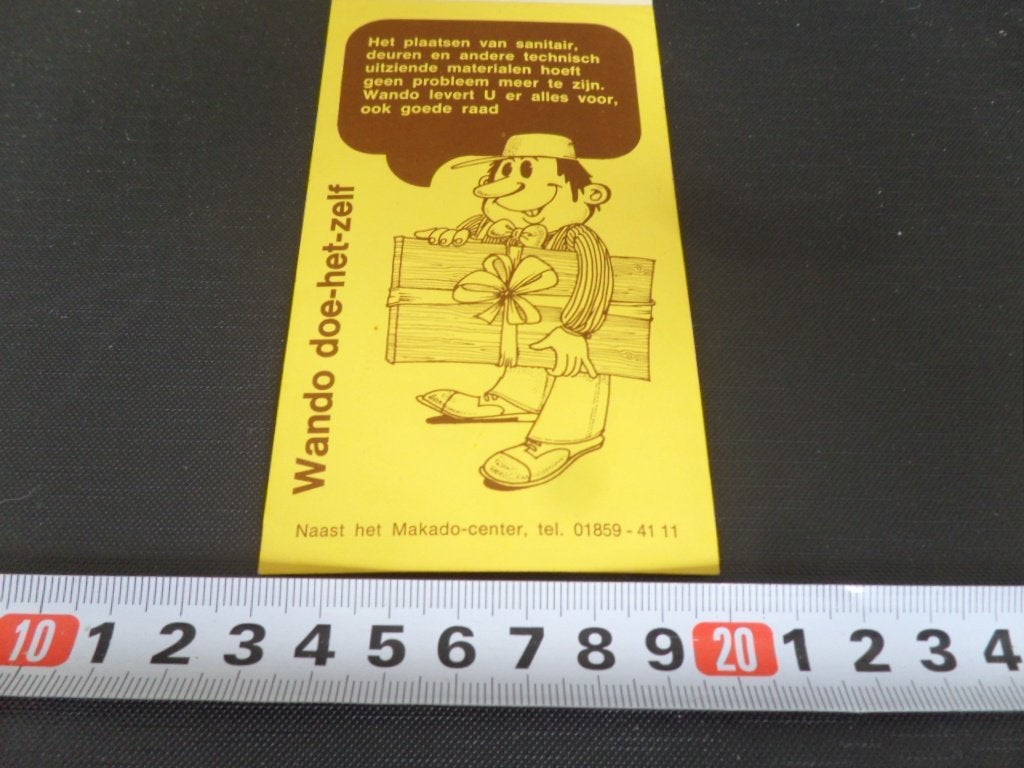 sticker bouwmarkt WANDO yko schokker enschede - deur *, Ophalen of Verzenden, Zo goed als nieuw