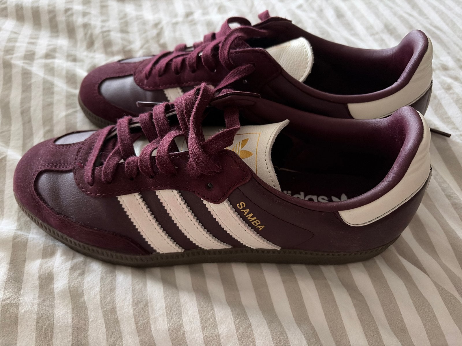 Adidas Samba OG sneakers - Bordeauxrood 41, Ophalen of Verzenden, Rood, Sneakers of Gympen, Zo goed als nieuw