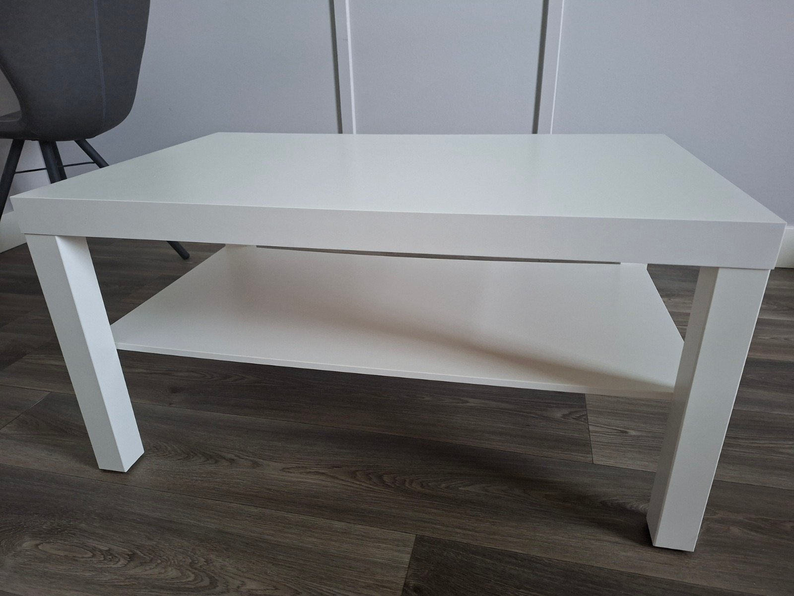 Witte tafel met opbergruimte, Huis en Inrichting, Ophalen, Rechthoekig, 75 cm of meer, 60 cm of meer