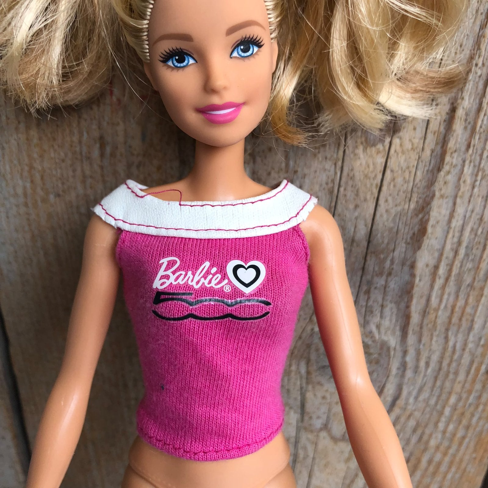 Barbie Fiat 500 shirt roze met zwart wit, Ophalen of Verzenden, Zo goed als nieuw, Overige typen