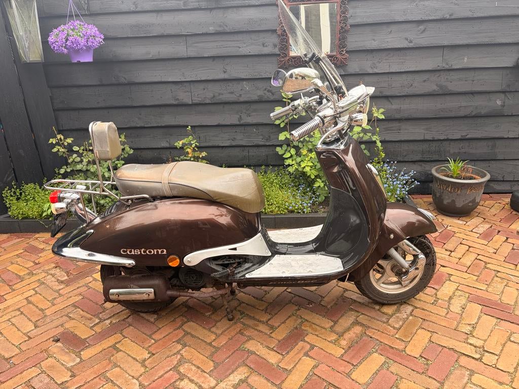 Killerbee Custom Retro Scooter - Rijdt nog prima!, Ophalen, Gebruikt, Benzine, Overige merken