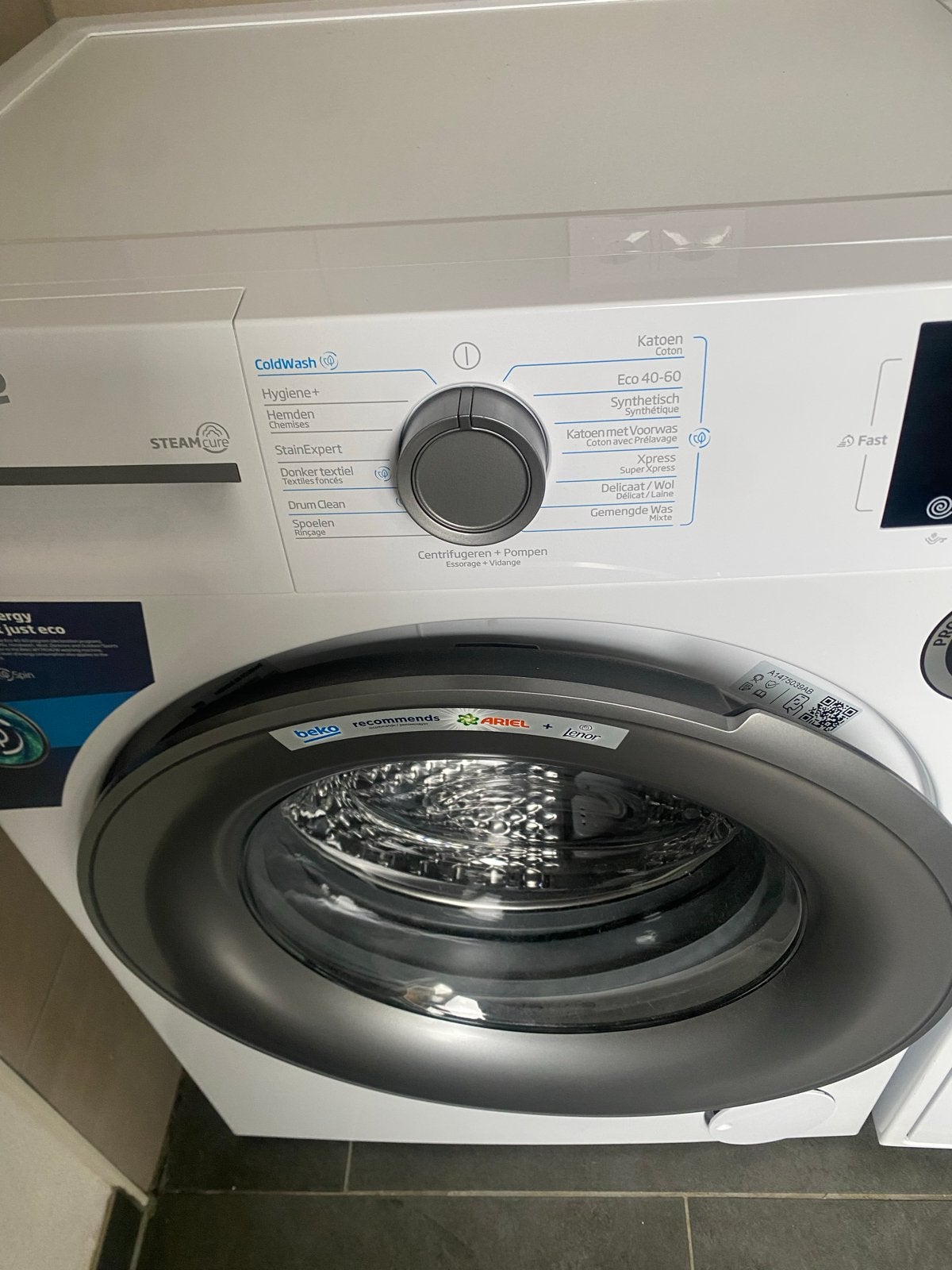 Beko Wasmachine 7 kg - Energieklasse A, Witgoed en Apparatuur, Wasmachines, Ophalen, Zo goed als nieuw, 85 tot 90 cm, 1200 tot 1600 toeren