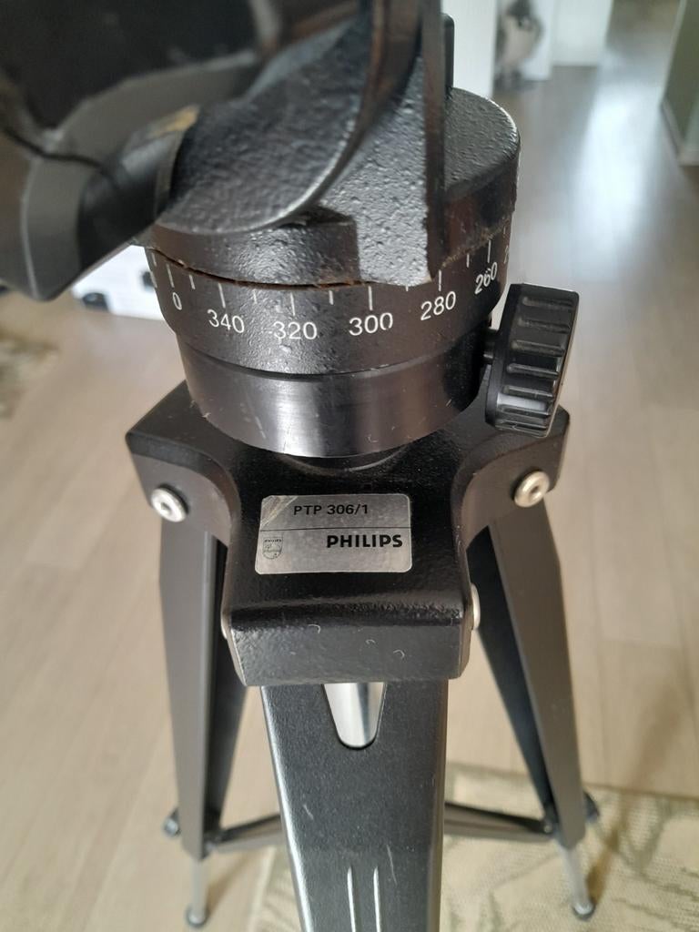 Philips PTP 306/1 Statief met Balhoofd - Gebruikt, Gebruikt, 150 tot 175 cm, Met balhoofd, Ophalen of Verzenden