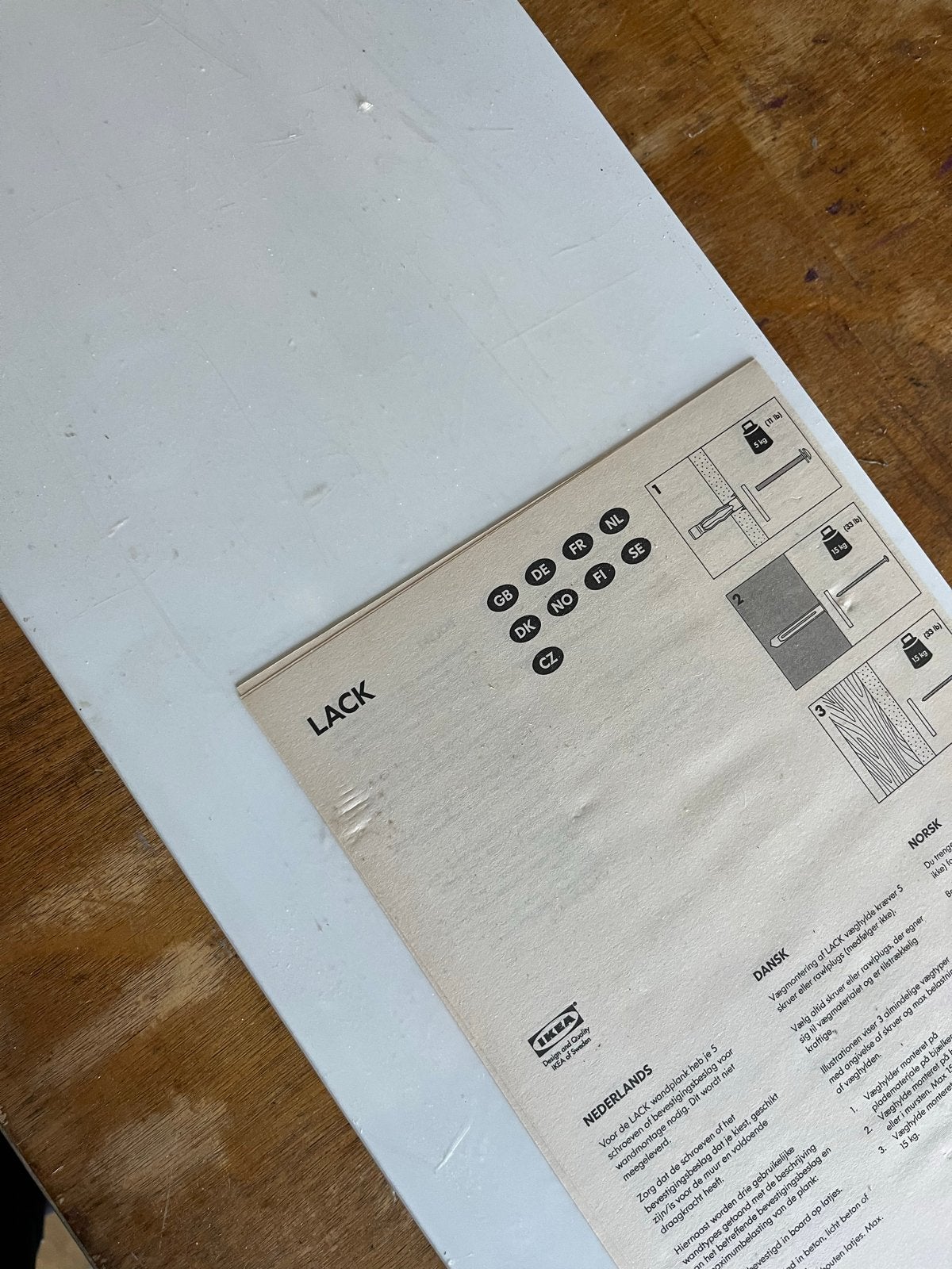 Nieuwe IKEA LACK plank - Wit, Ophalen, Nieuw