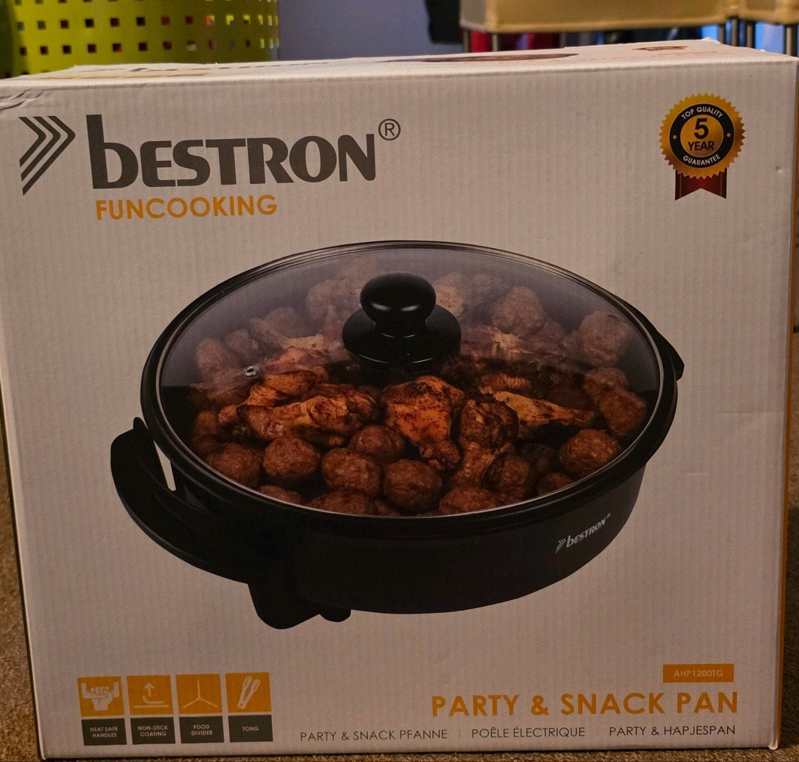 Bestron Fun Cooking Party & Snack Pan AHP2000, Ophalen of Verzenden, Nieuw