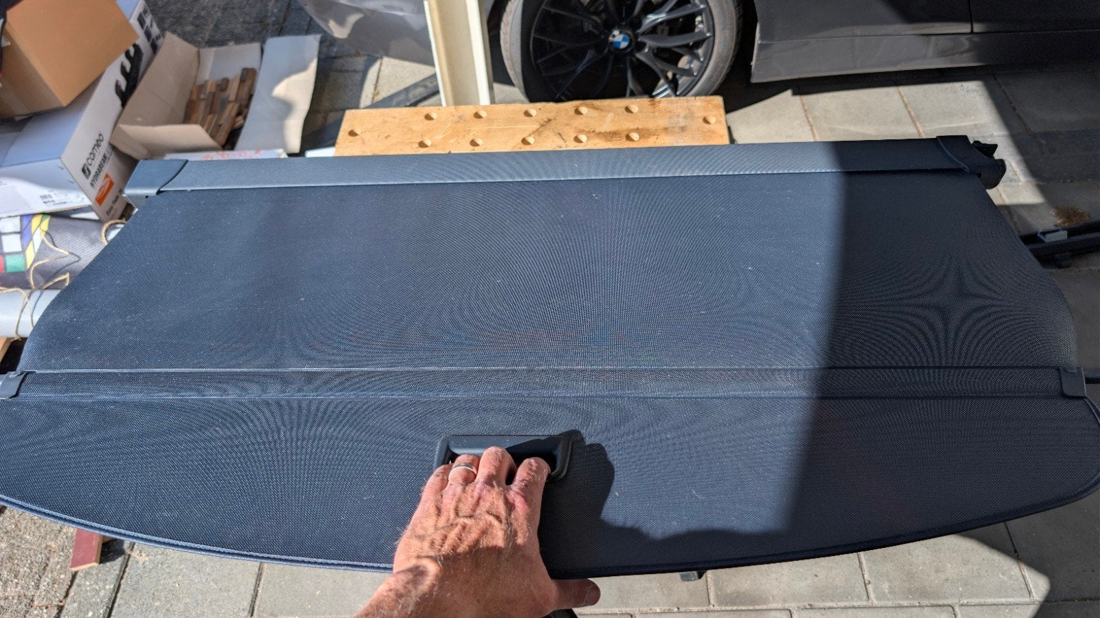 Audi A6 2005 2x  Kofferbakhoes / Bagagerolhoes en honden net, Ophalen of Verzenden, Gebruikt, Audi