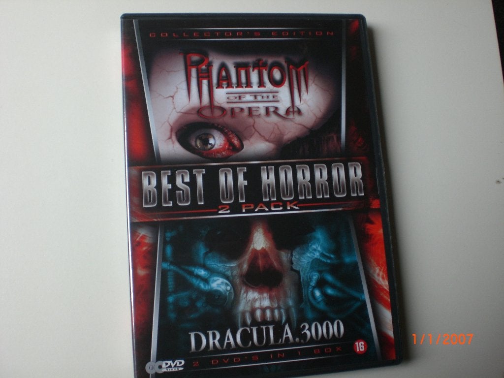 2 disc dvd Dracula 3000 / Phantom of the Opera Udo Kier Erik, Vanaf 16 jaar, Ophalen of Verzenden, Zo goed als nieuw, Overige genres