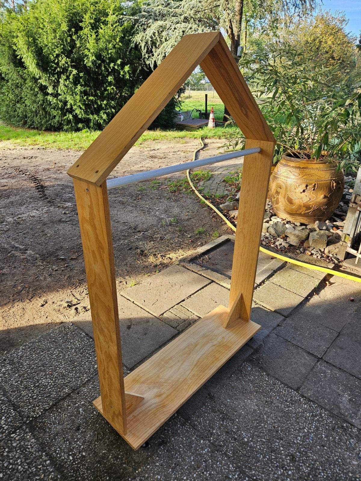 kledingrek, Ophalen, Hout, Kinderkapstok, 100 tot 150 cm