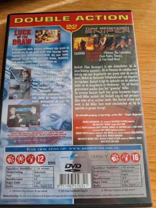Dvd double action dvd, 2 films hh, Vanaf 16 jaar, Ophalen of Verzenden, Zo goed als nieuw, Actie