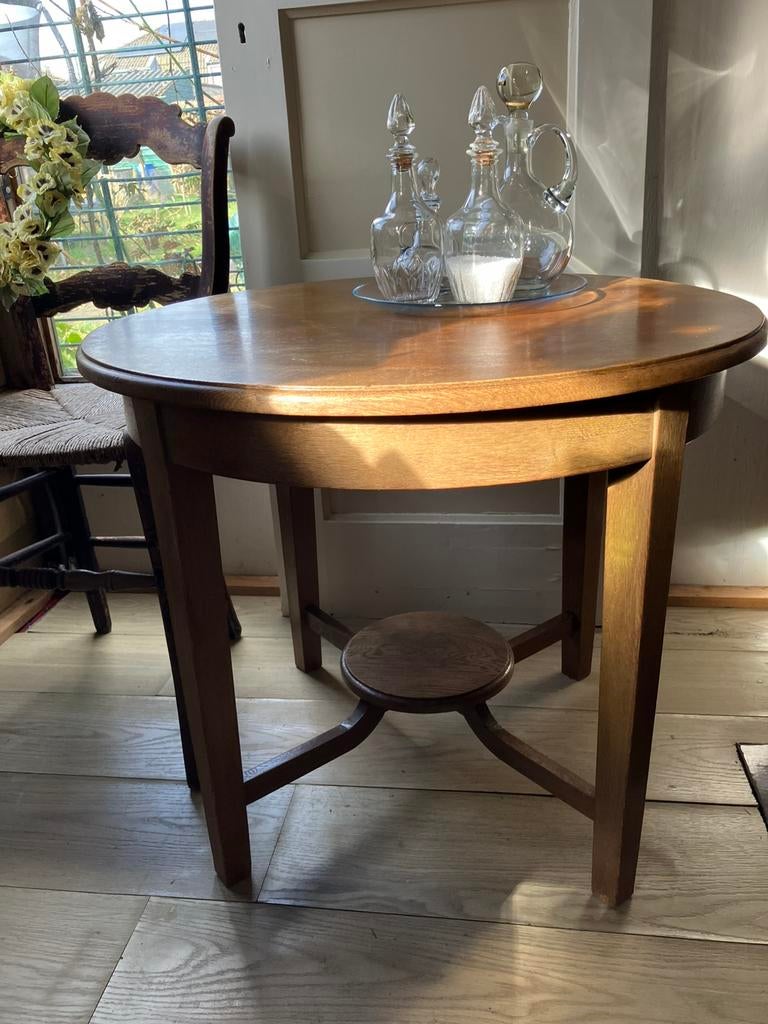Antieke tafel theetafel Amsterdamse school, Ophalen