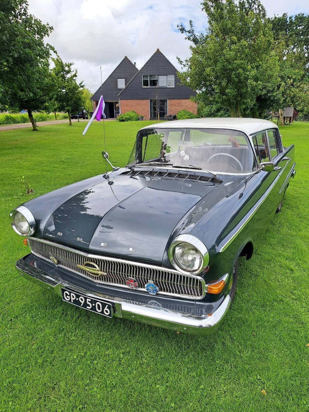 Opel Kapitan 2.6 1962 Grijs, Auto's, Voorwielaandrijving, 101 pk, 2605 cc, Origineel Nederlands