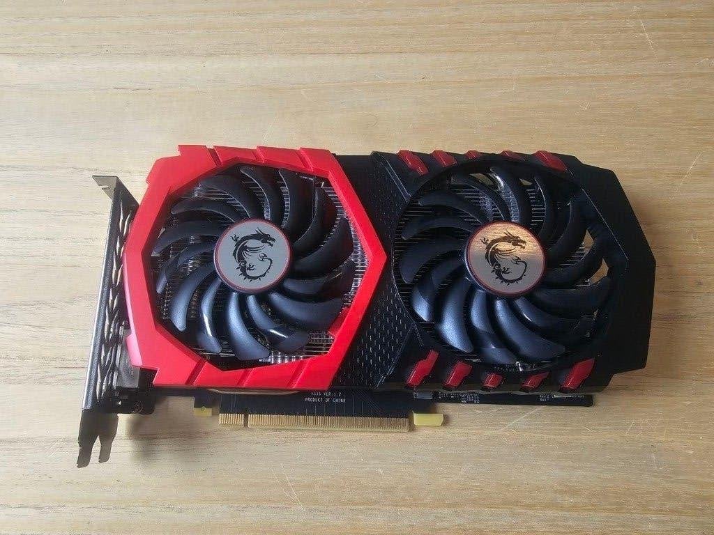 Msi GeForce GTX 1050 ti Gaming X 4G (lees tekst), Computers en Software, Videokaarten, PCI-Express 3, Gebruikt, HDMI, Ophalen of Verzenden