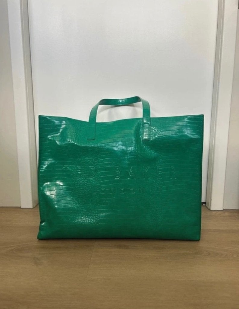 Ted Baker tas, Verzenden, Gebruikt, Groen, Handtas