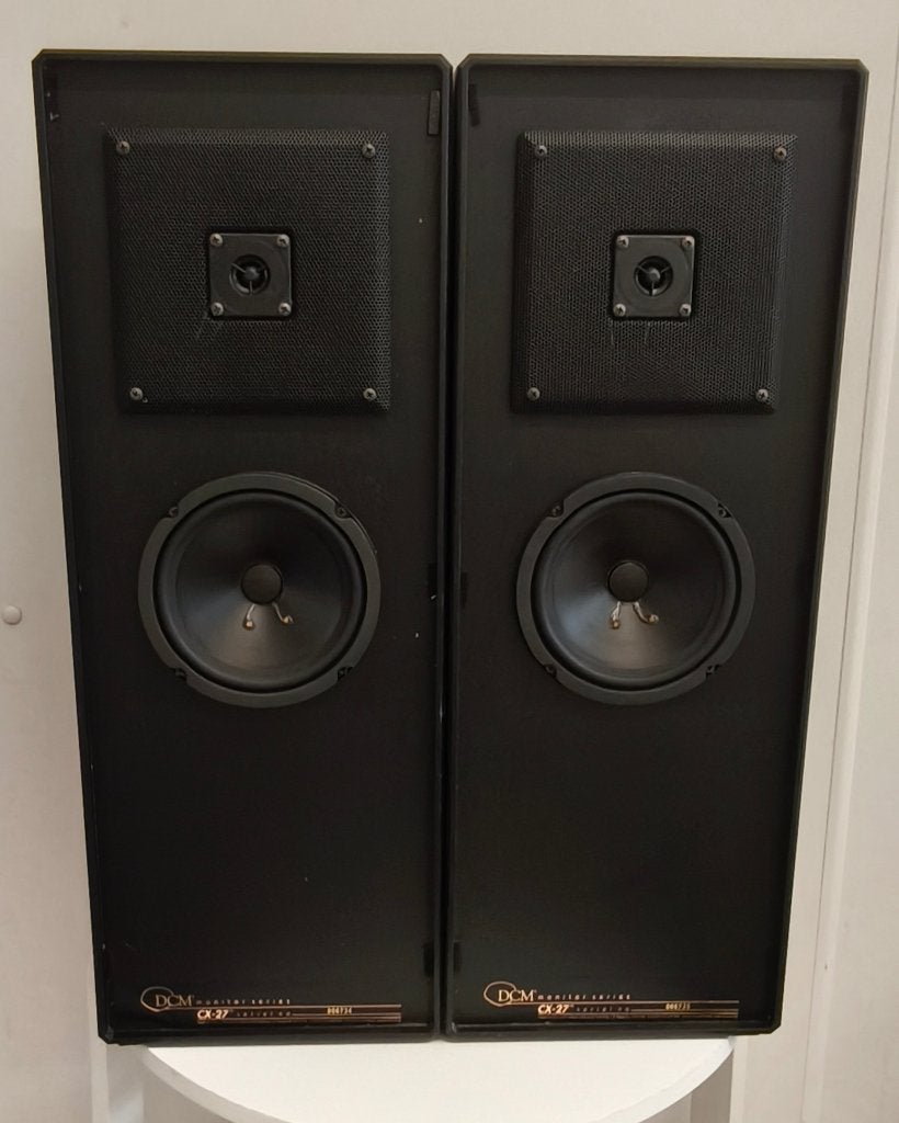 Vintage DCM Monitor Series CX-27 floor-standing USA, Stereo speakers, Gebruikt, 120 tot 150 watt, Ophalen