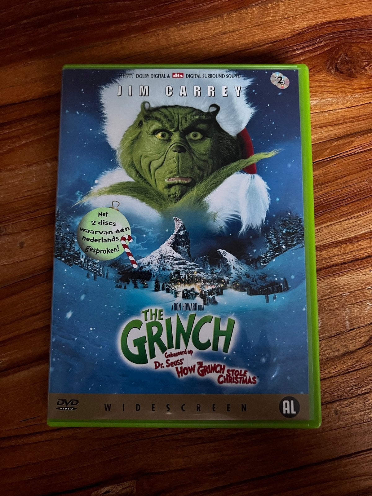 Jim Carrey - The Grinch (DVD) - Nederlands gesproken, Gebruikt, Alle leeftijden, Ophalen of Verzenden, Komedie
