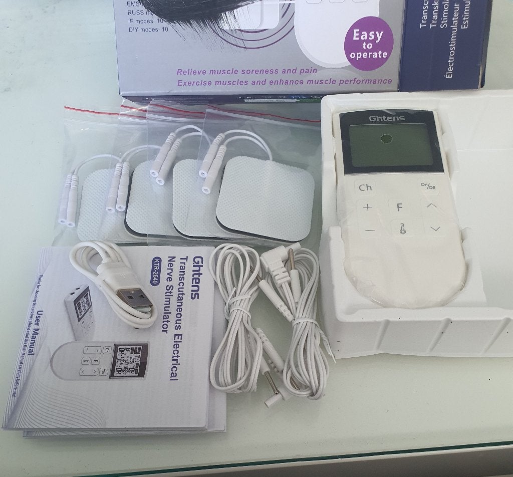 Ghtens 5-in-1 Professioneel TENS & EMS Apparaat +bundel kado, Ophalen of Verzenden, Nieuw, Apparaat