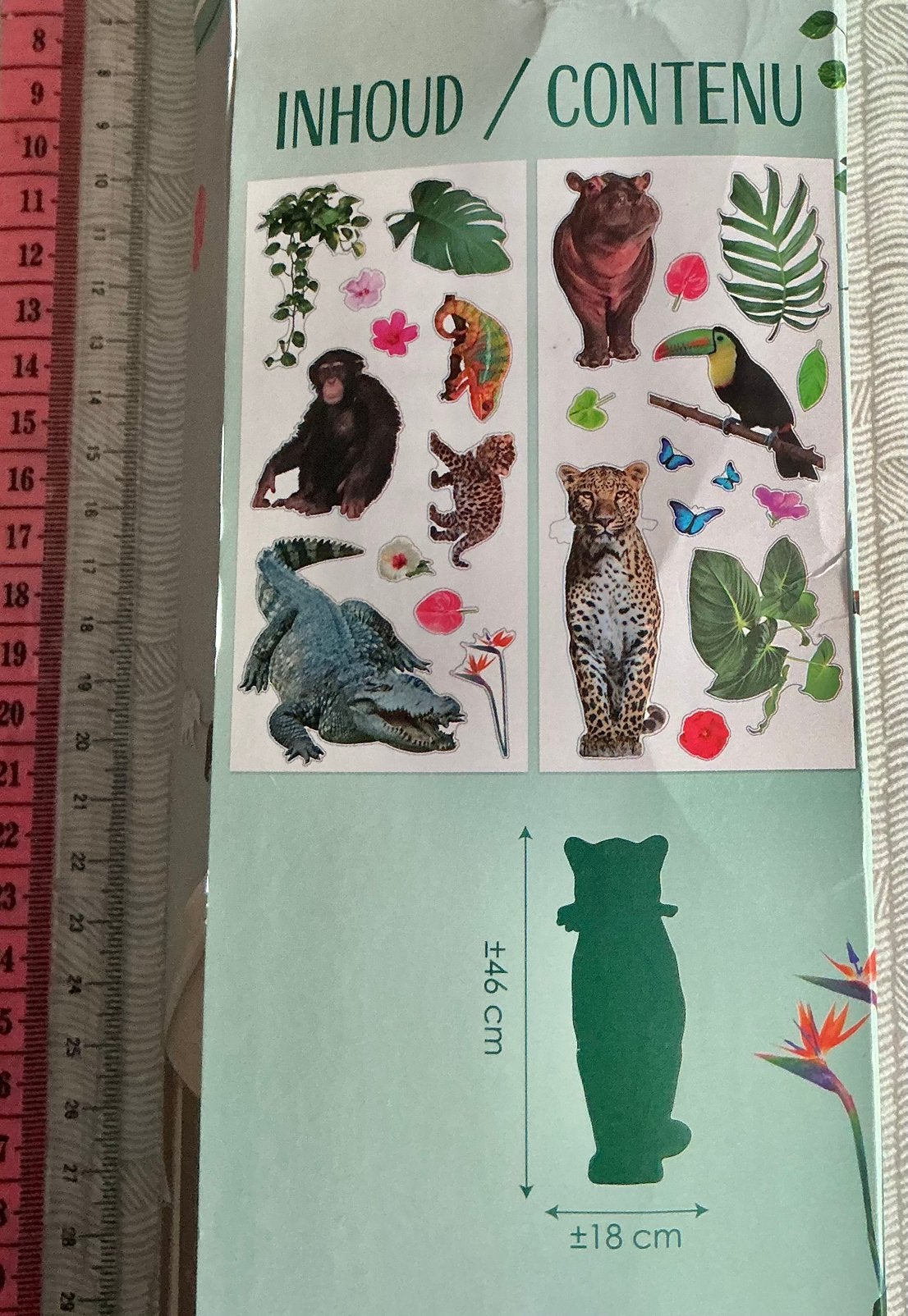 24 muur stickers nw, Ophalen of Verzenden, Nieuw, Meerdere stickers