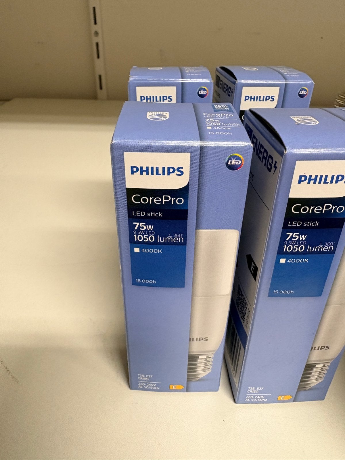 14x Philips CorePro LED stick E27 75W 1050lm 4000K (4x nieuw, Led-lamp, 60 watt of meer, Zo goed als nieuw, E27 (groot)