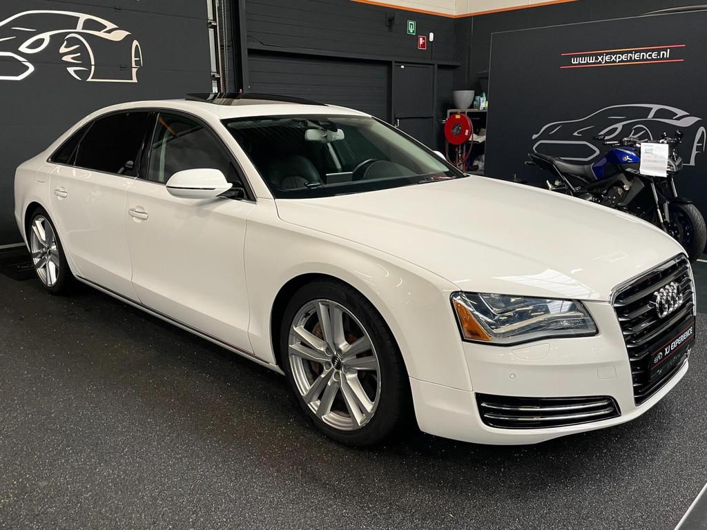 Audi A8 4.2 FSI quattro Lang Exclusive*Panoramadak*Massage*L, Auto's, Audi, Automaat, Gebruikt, Wit, Leder