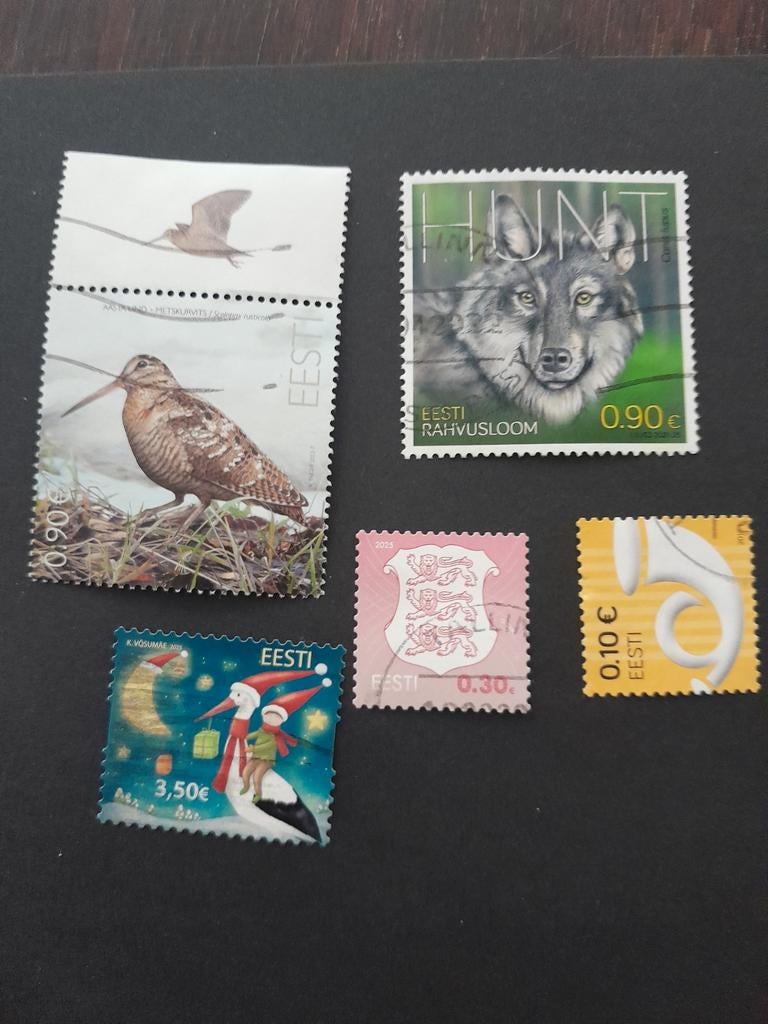 Estland kaveltje gestempelde postzegels, Ophalen of Verzenden, Overige landen, Gestempeld