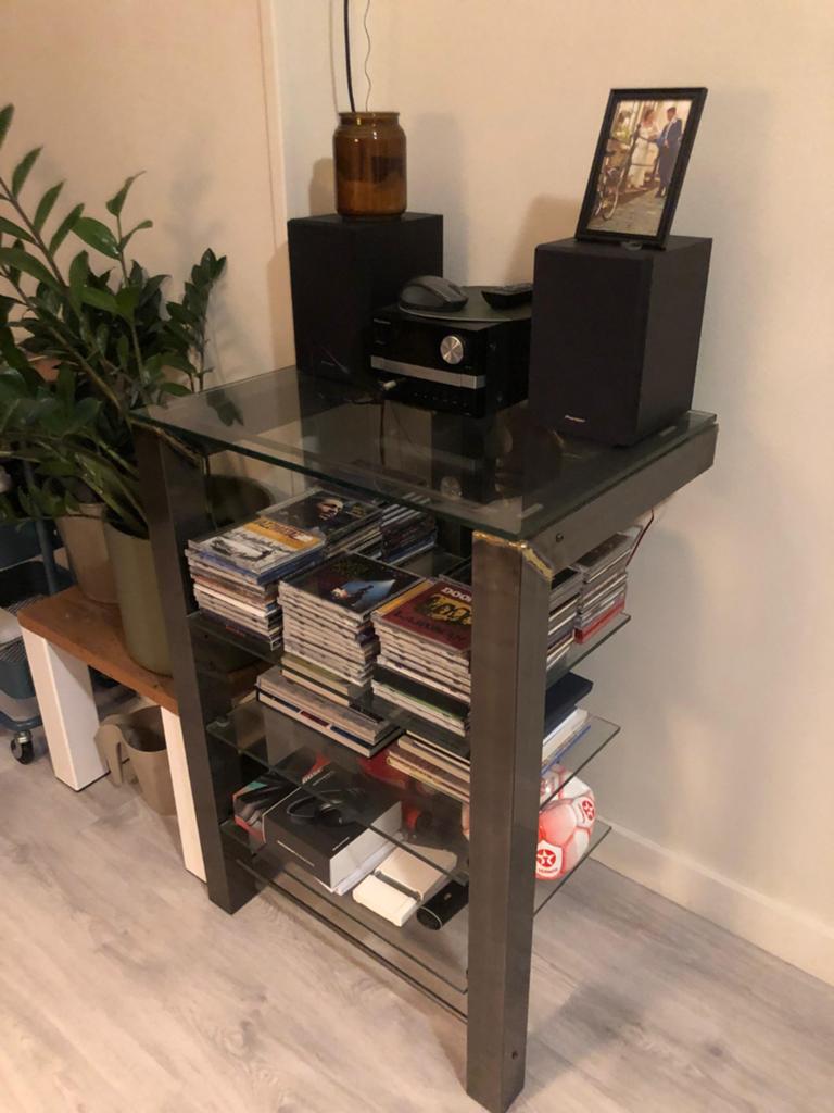 Design Muziekkastje (Custom Made), Ophalen, 50 tot 100 cm, Zo goed als nieuw, Metaal