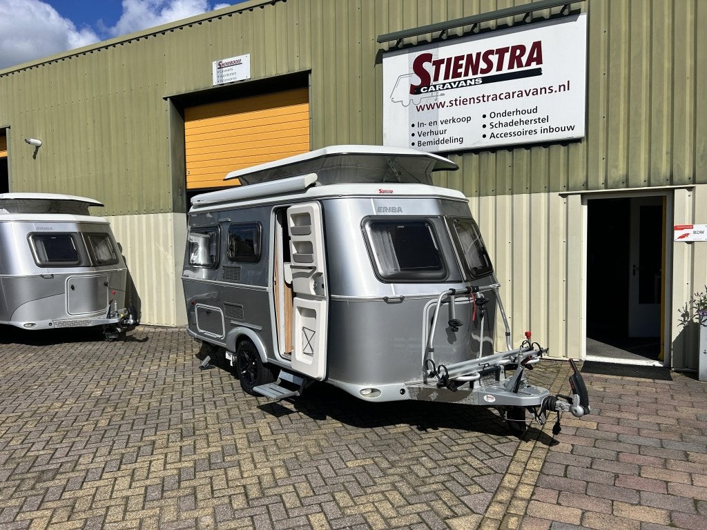 Eriba Touring Triton 430 GT Luifel Fietsendrager, Vast bed, Eriba, Schokbreker, Bedrijf