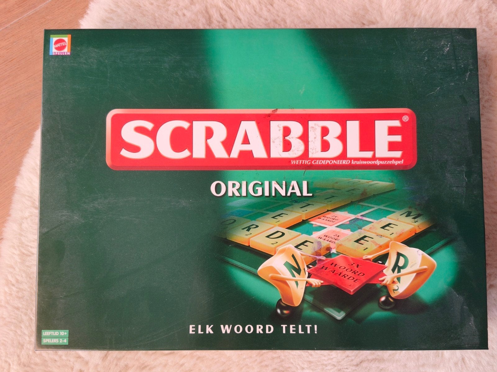 Scrabble Original Bordspel - Klassiek Woordspel, Een of twee spelers, Ophalen, Zo goed als nieuw, Mattel