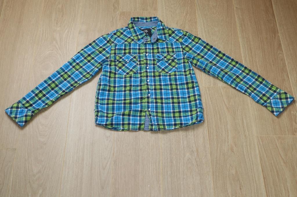 3x H&M & Primark jongens blouses / overhemden ZGAN Maat 158, Ophalen of Verzenden, Zo goed als nieuw, Jongen, Overhemd of Blouse