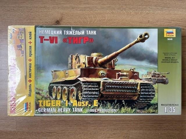 1:35 1/35 Zvezda Tiger I Ausf. E German Heavy Tank (Early, Overige merken, Tank, 1:32 tot 1:50, Nieuw