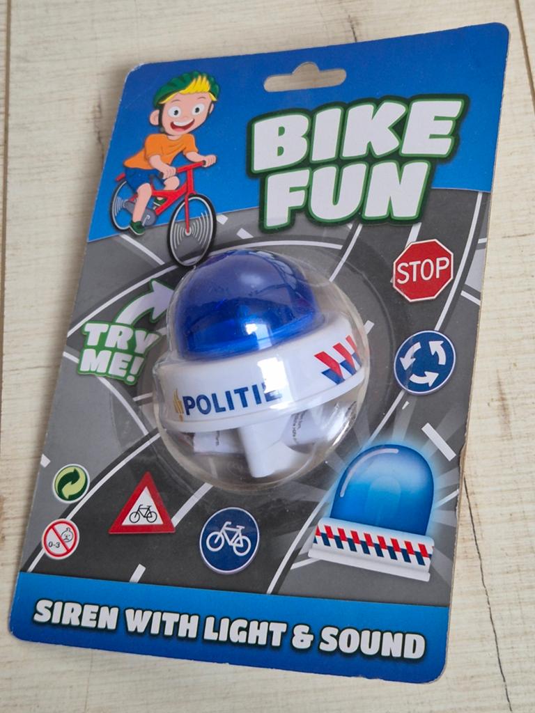 Politie fietsbel met sirene & geluid, NIEUW, Ophalen, Nieuw