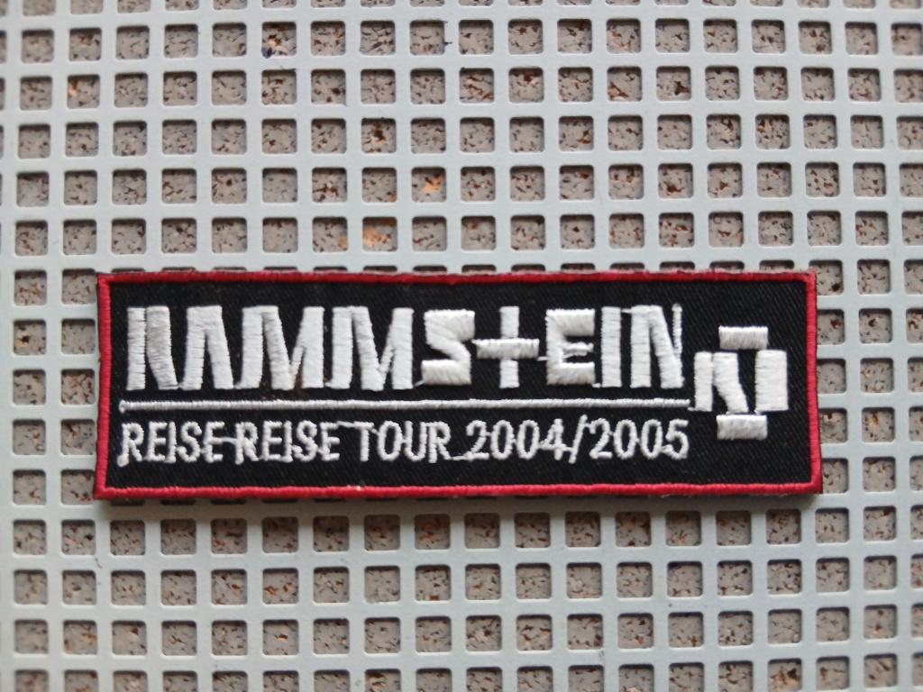 Rammstein mooie reise reise 2004 2005-- 3 x 10 cm patch 4, Verzenden, Nieuw, Kleding