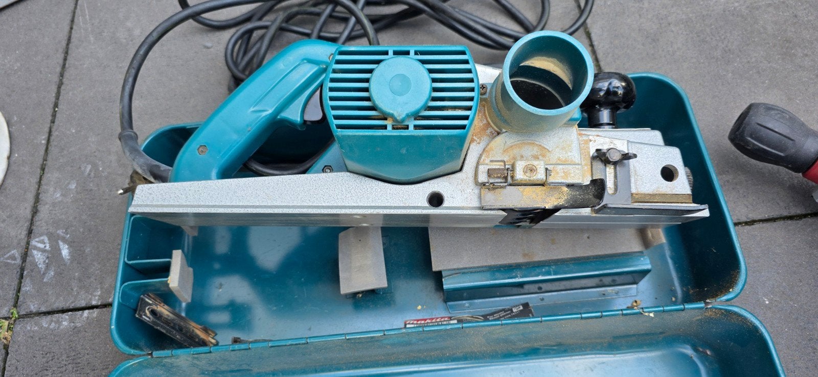 Makita 1100 elektrische schaafmachine, Doe-het-zelf en Verbouw, Gereedschap | Freesmachines, Ophalen, Gebruikt, Overige soorten