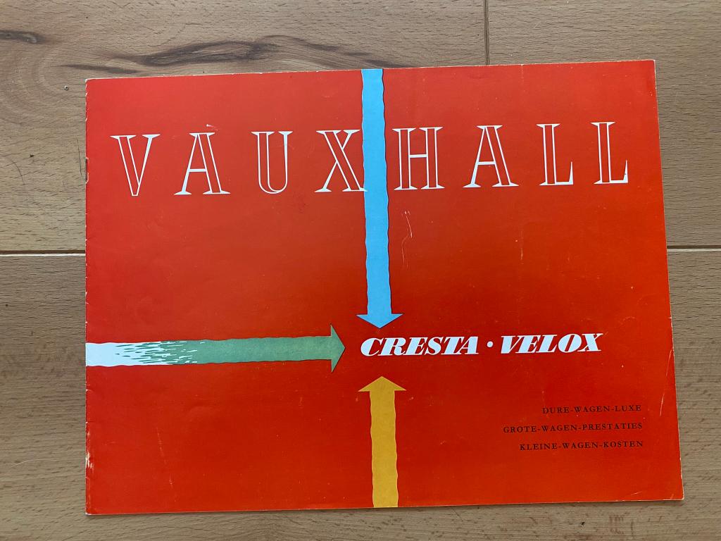 Vauxhall Cresta en Velox -  Folder - Brochure, Ophalen of Verzenden, Gelezen, Overige merken, Vauxhall - GM