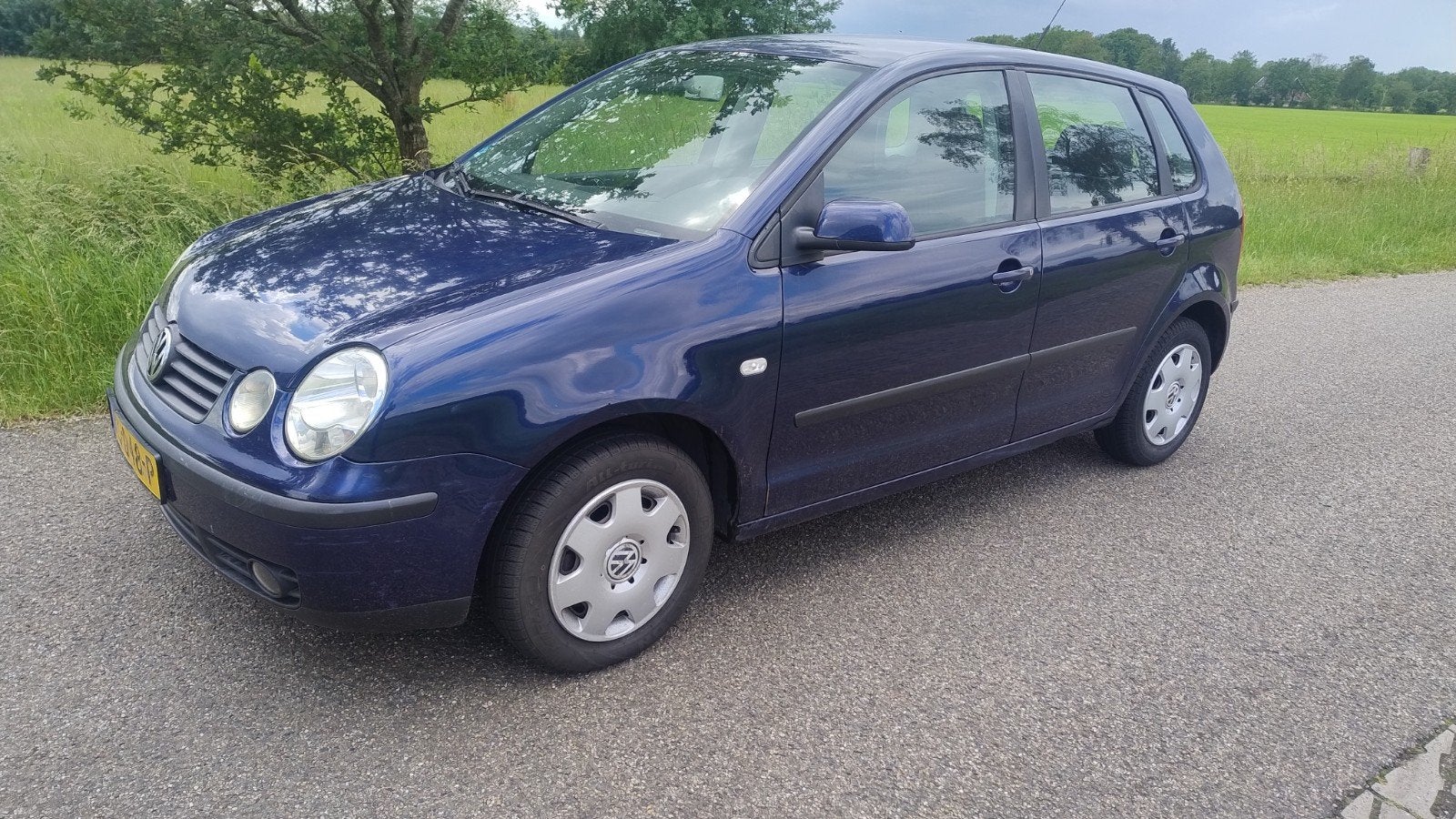 Volkswagen 2004 Blauw nieuwe apk lage kilometerstand, Voorwielaandrijving, Zwart, 1198 cc, Bedrijf