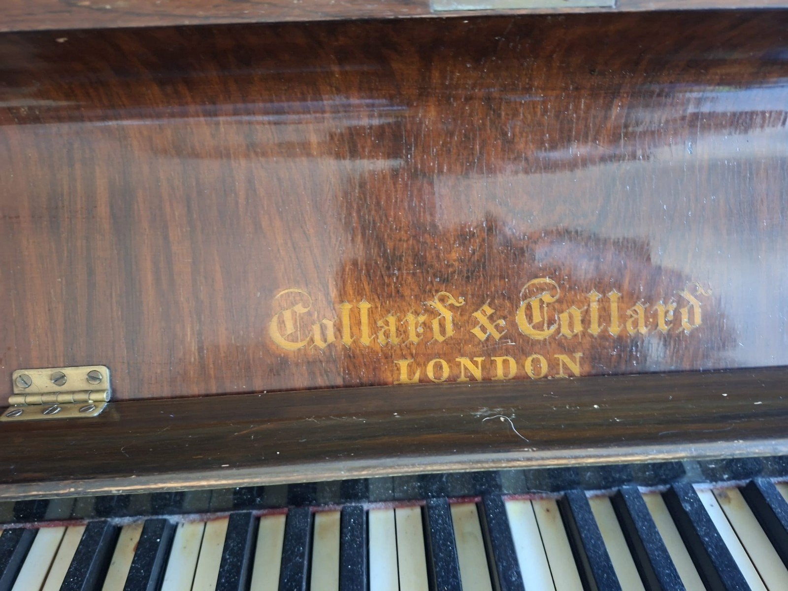 piano, Muziek en Instrumenten, Piano's, Ophalen, Gebruikt, Bruin, Piano