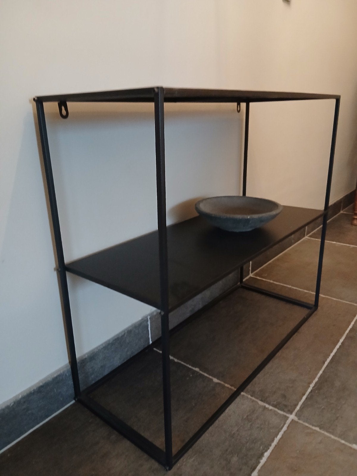 Foto 3 van Zwart metalen wandkast - hangend of staand
