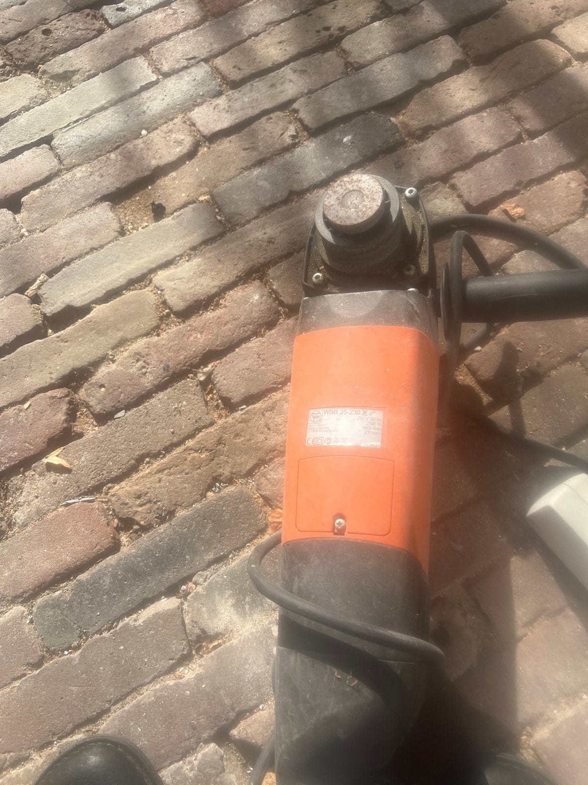 Haakse slijper Fein WSB 25-230 X - 2500W, Ophalen of Verzenden, Gebruikt, 1000 watt of meer, Haakse handslijpmachine